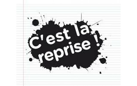 Reprise des activités – Rentrée de septembre